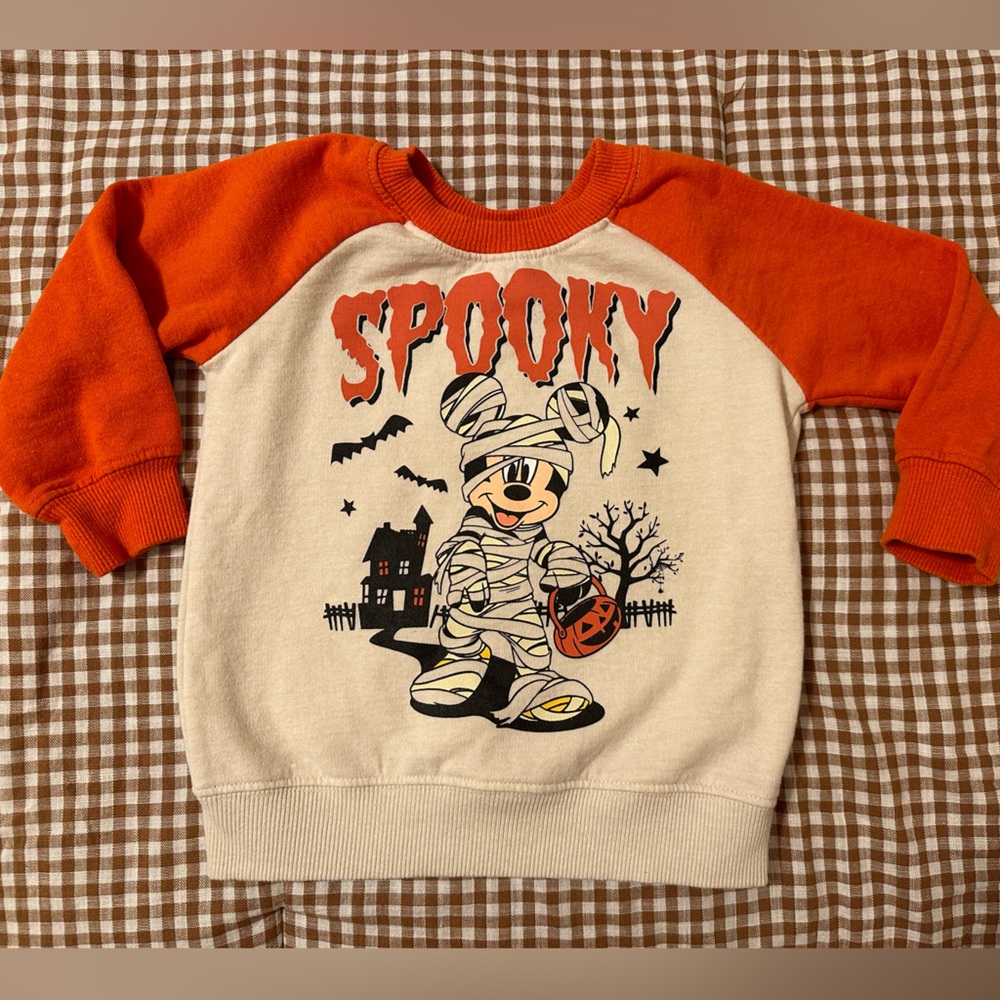Toddler mickey spooky sweatshirt